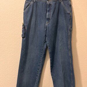 Vintage YNK  Polo Ralph Lauren Men's Cell Phone Carpenter Baggy Jeans Size 36X30